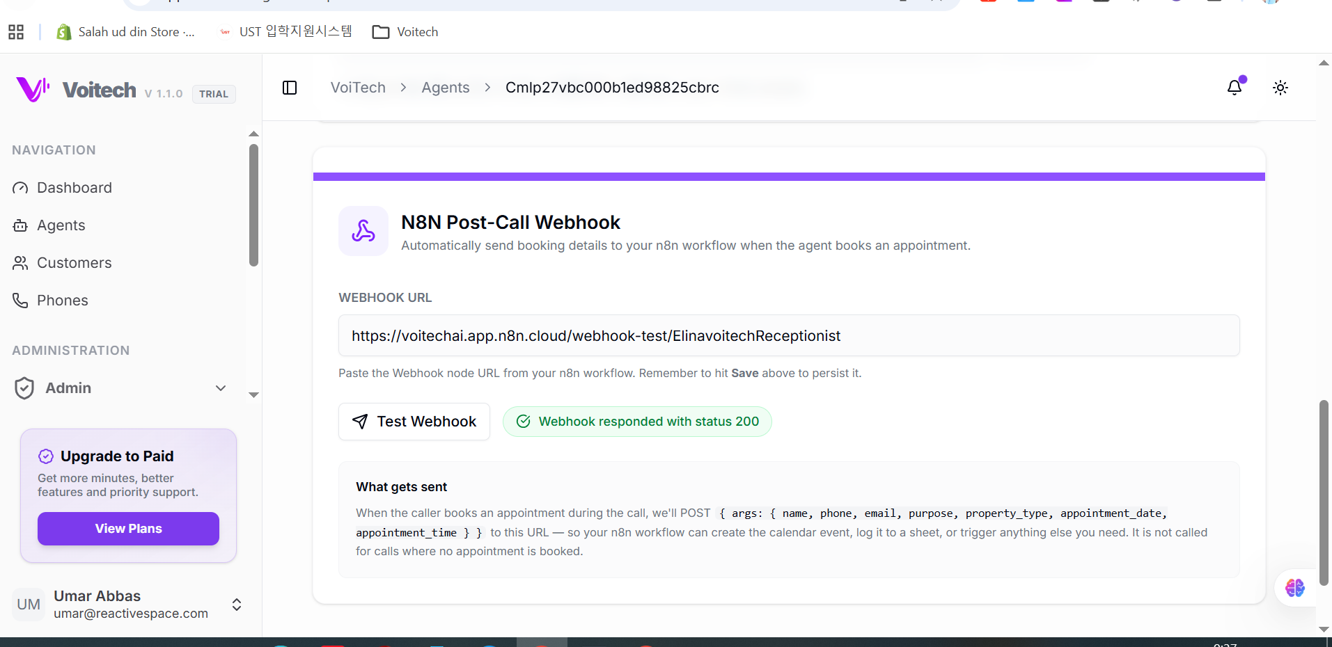 Webhook API